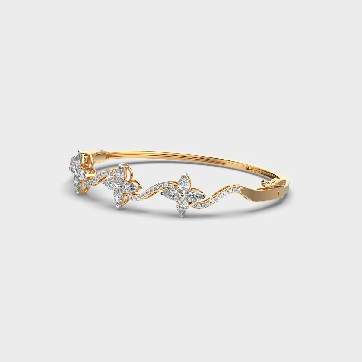 Bejewelled Small Flower Diamond Bracelet – alternate view