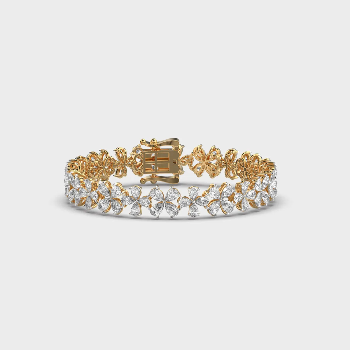 Canary Pear Shaped Diamond Bracelet