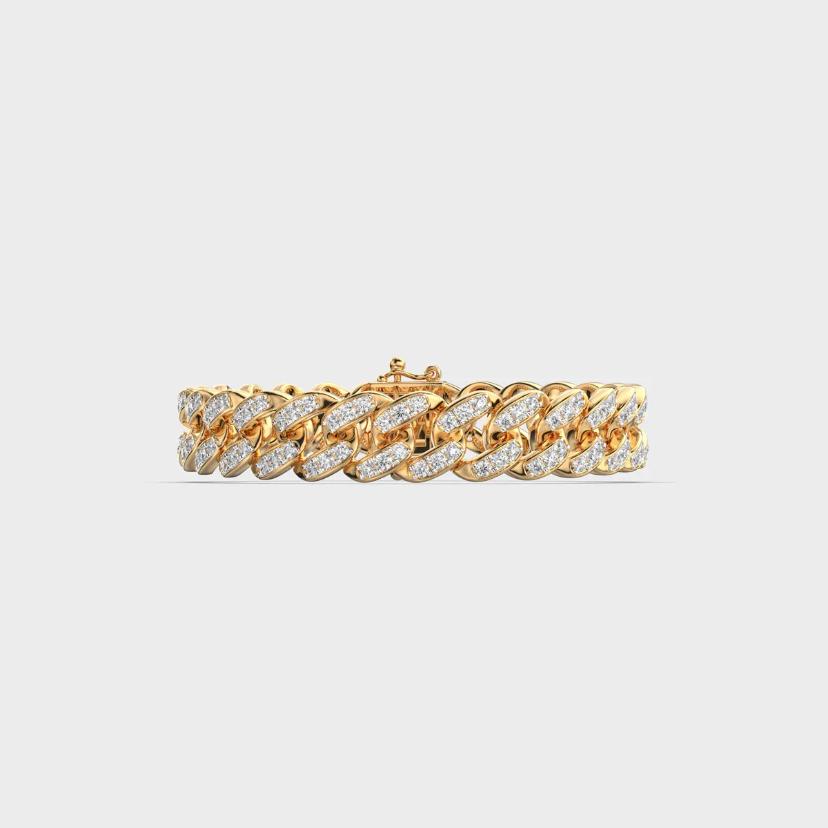 Chain Of Love Diamond Cluster Bracelet