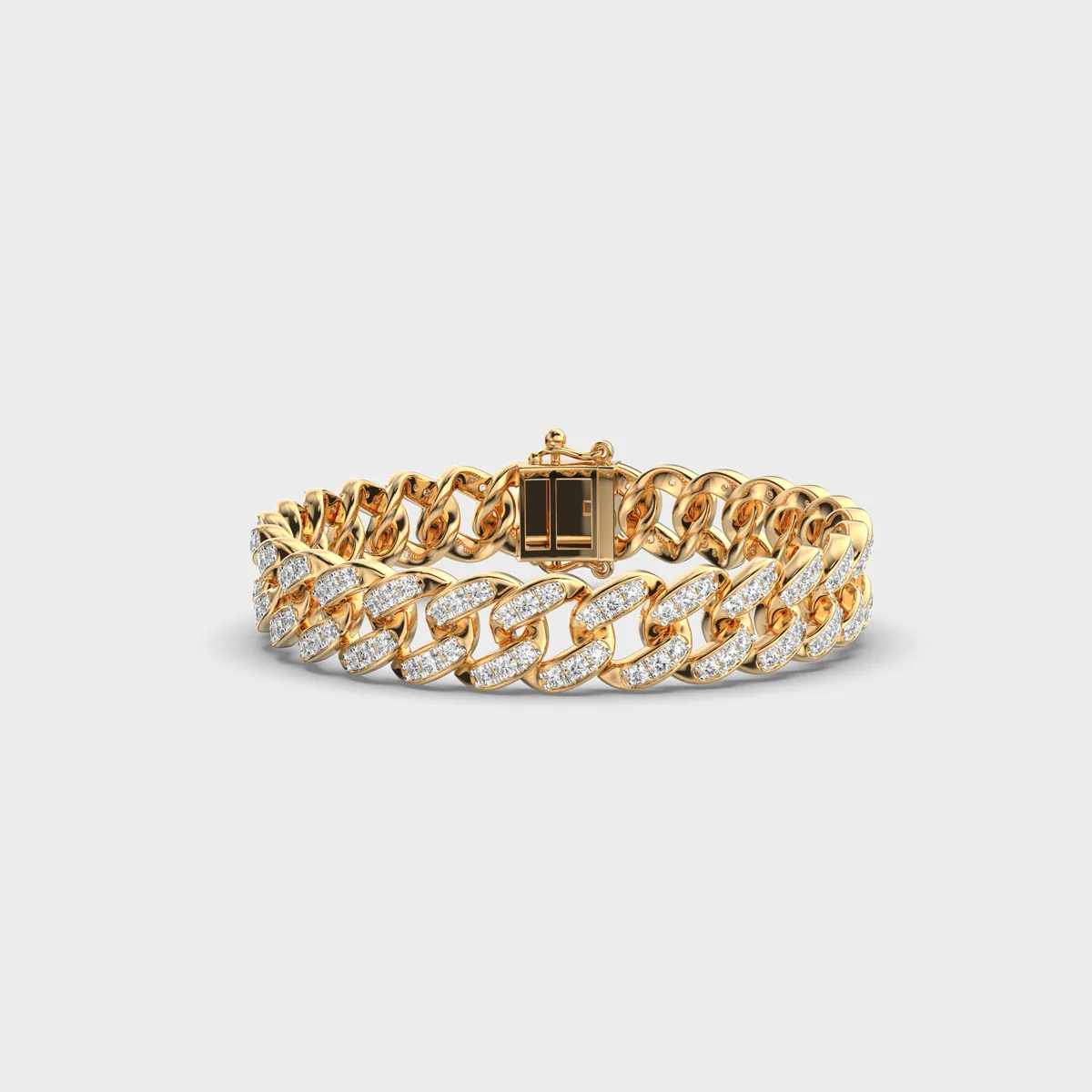 Chain Of Love Diamond Cluster Bracelet – alternate view