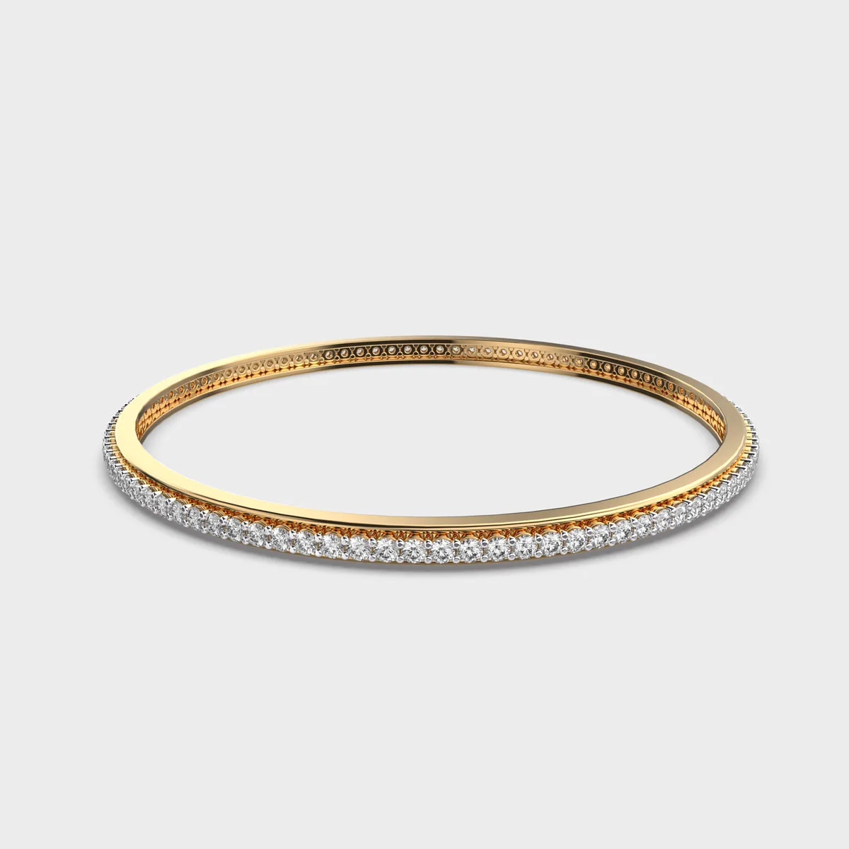 Classic Minerva Diamond Trinket Bangle – alternate view