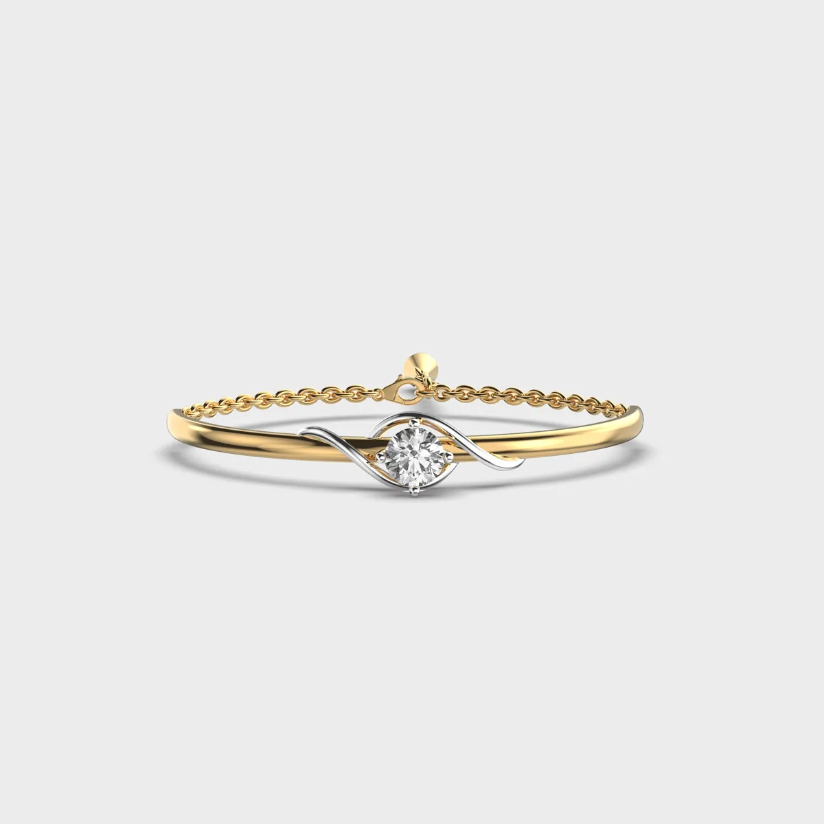 Diamond In Thistle Bracelet