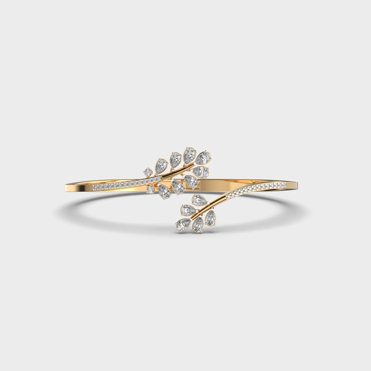 Gleaming Celeste Silverfern Diamond Bracelet