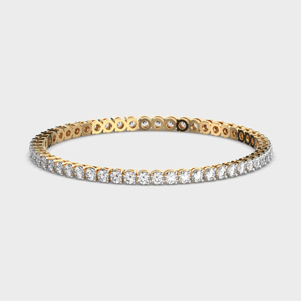 Halo Harmony Round Diamond Bangle – alternate view