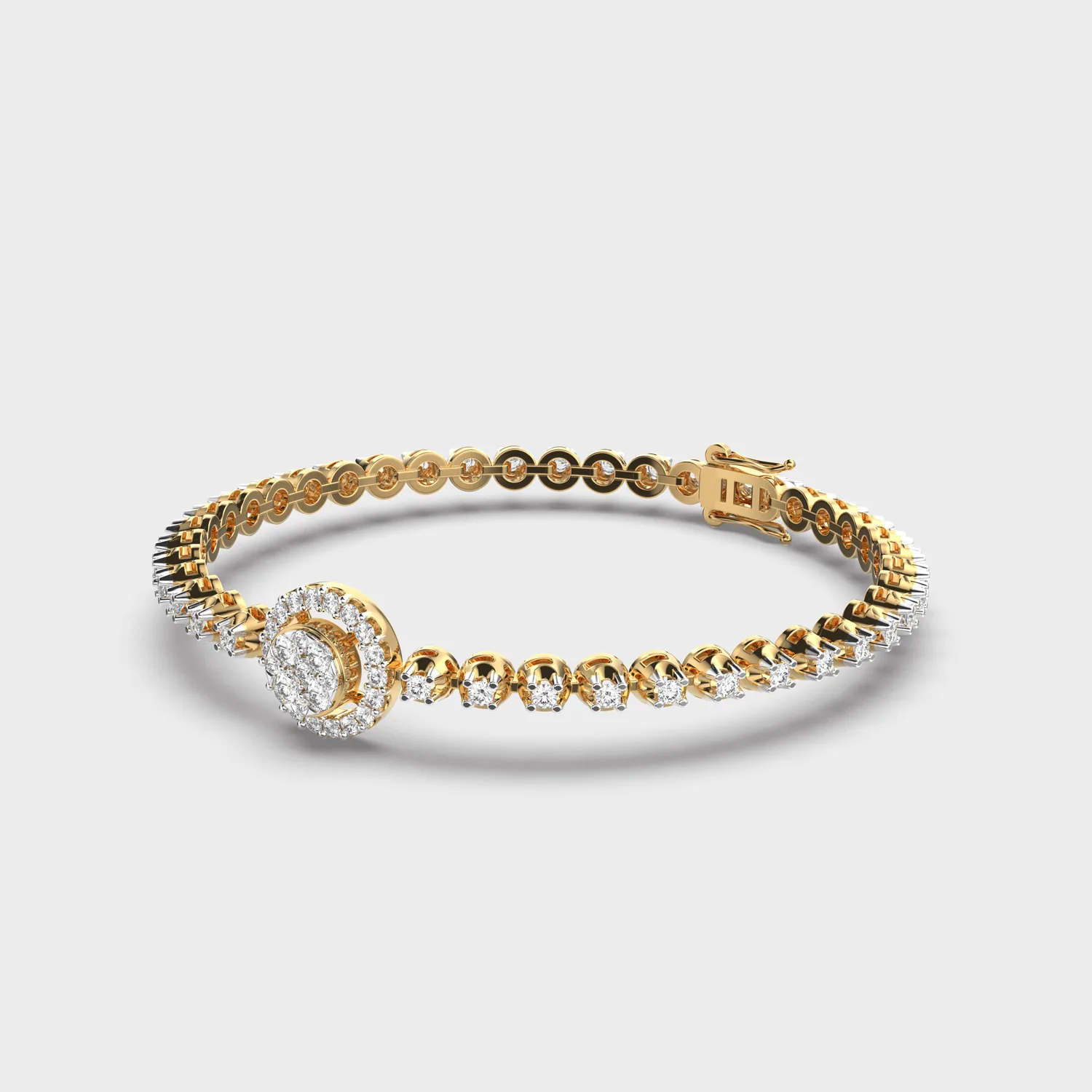 Lillibet Flower Diamond Bracelet – alternate view