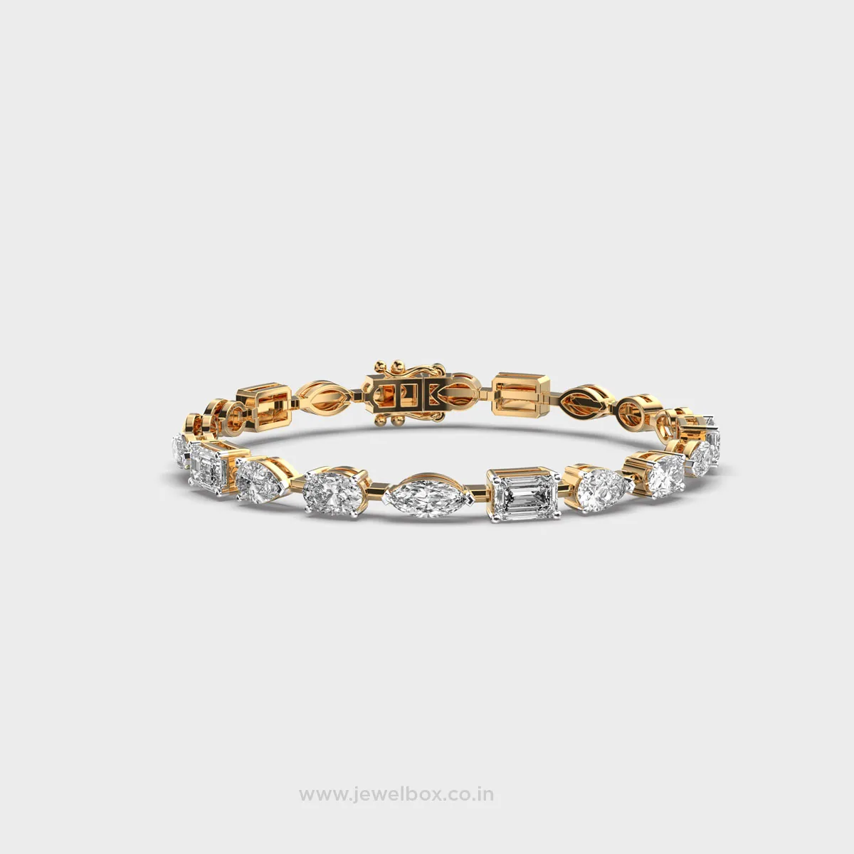 Mixed Diamond Charming Bracelet – alternate view