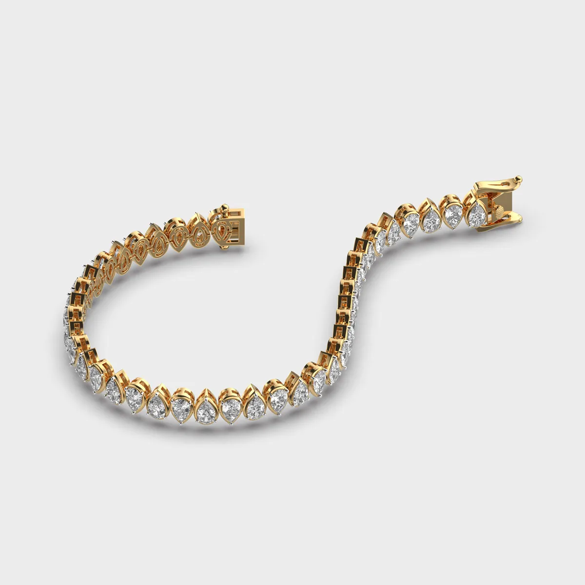 Pretty Woman Pear Diamond Bracelet – alternate view