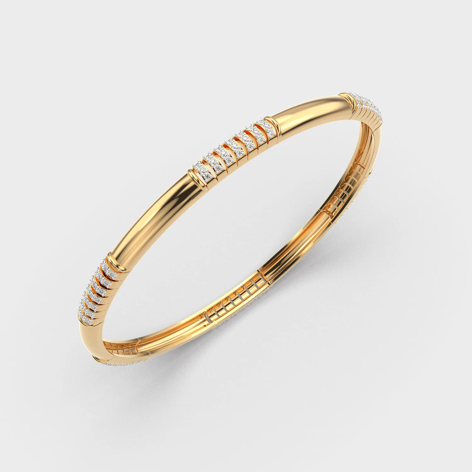 Radiant Luxe Shine Diamond Bangle – alternate view