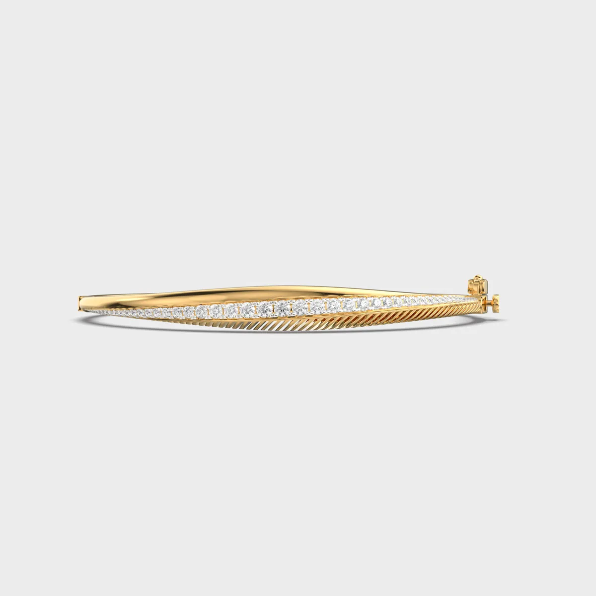 Signature Linear Emblem Diamond Bracelet
