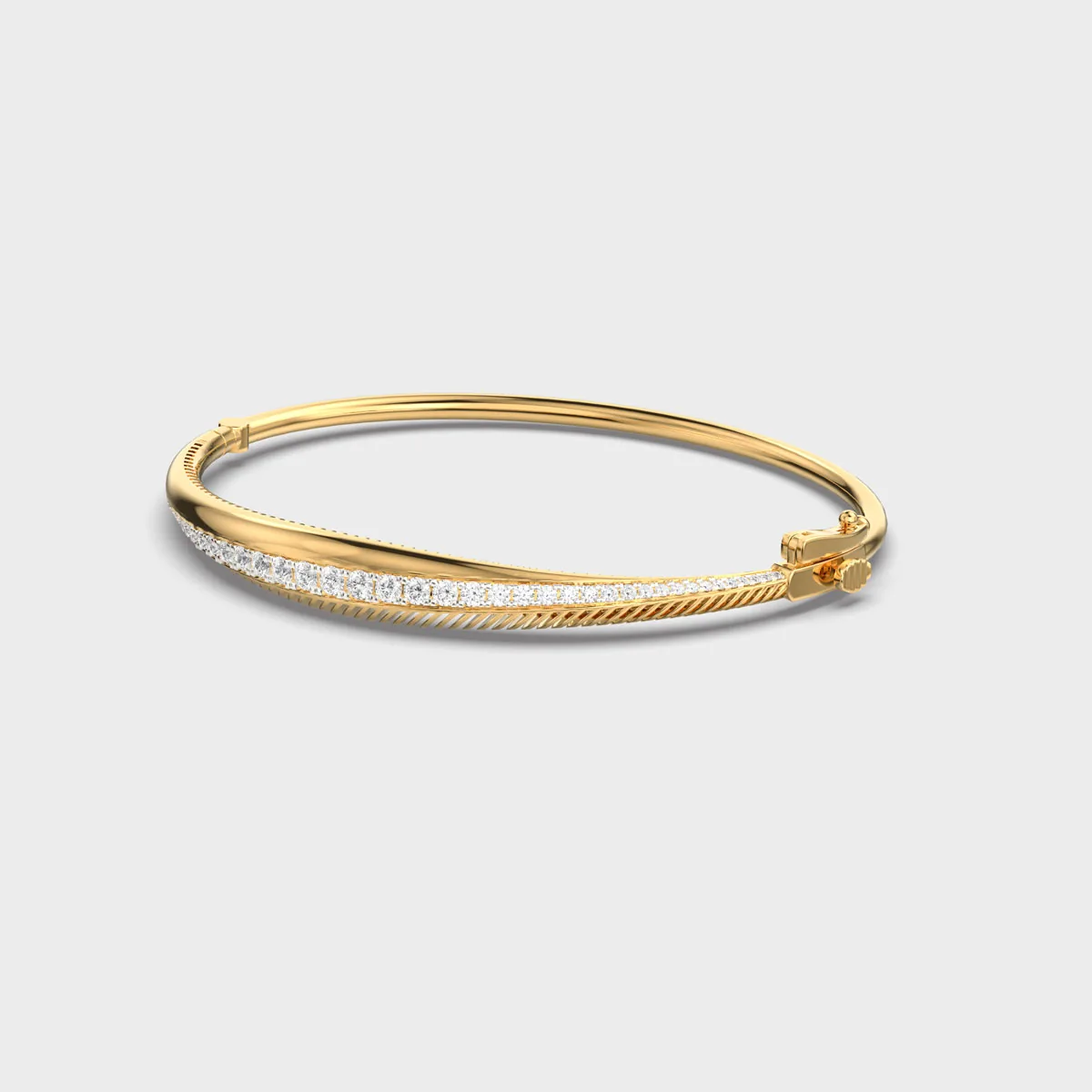 Signature Linear Emblem Diamond Bracelet – alternate view