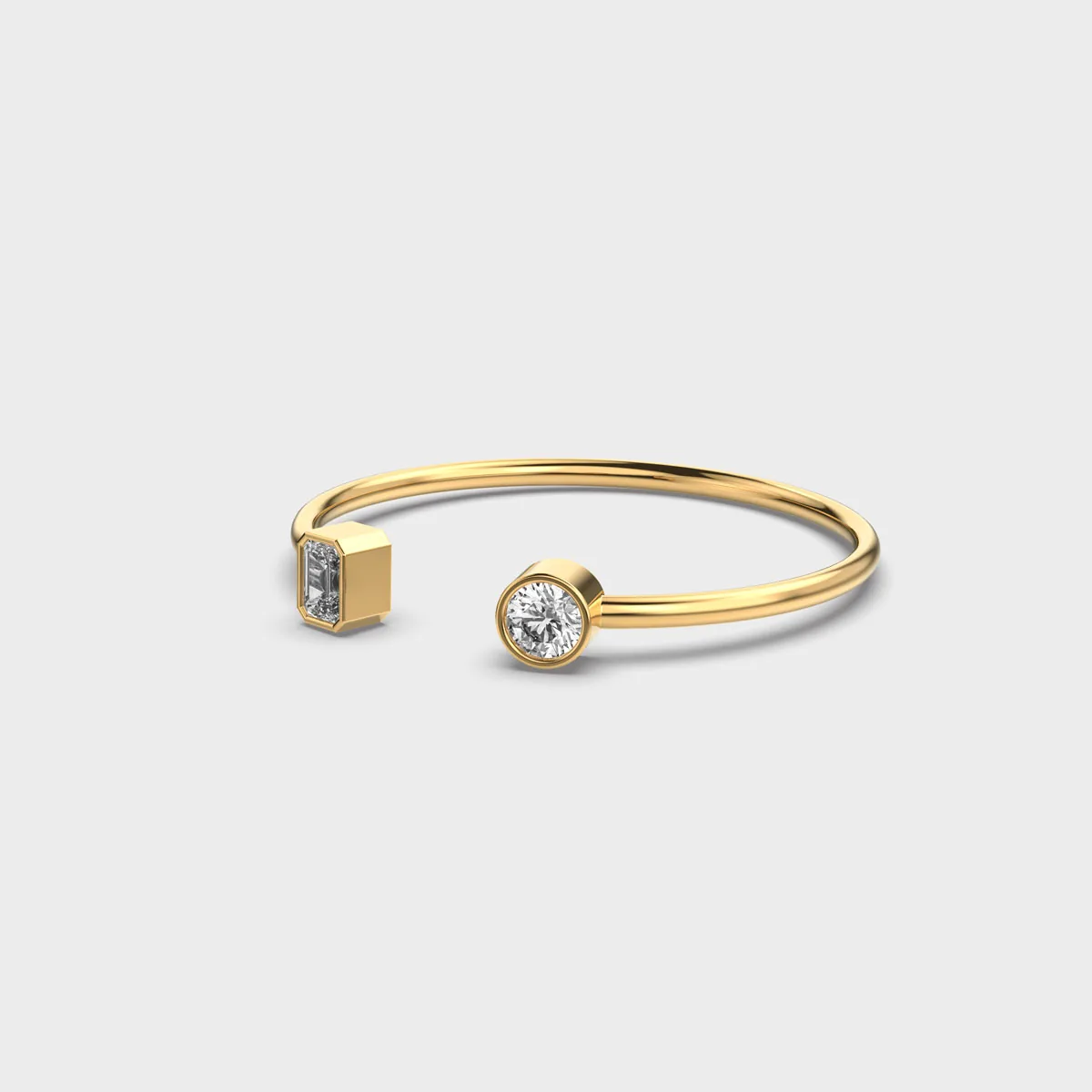 Simple Mix Matched Diamond Bracelet – alternate view