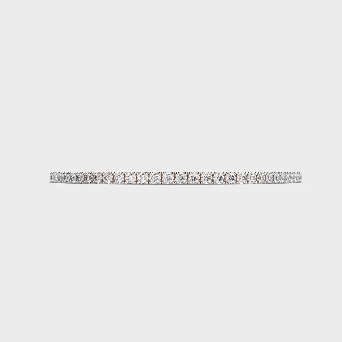 Simple Round Diamond Classic Bangle