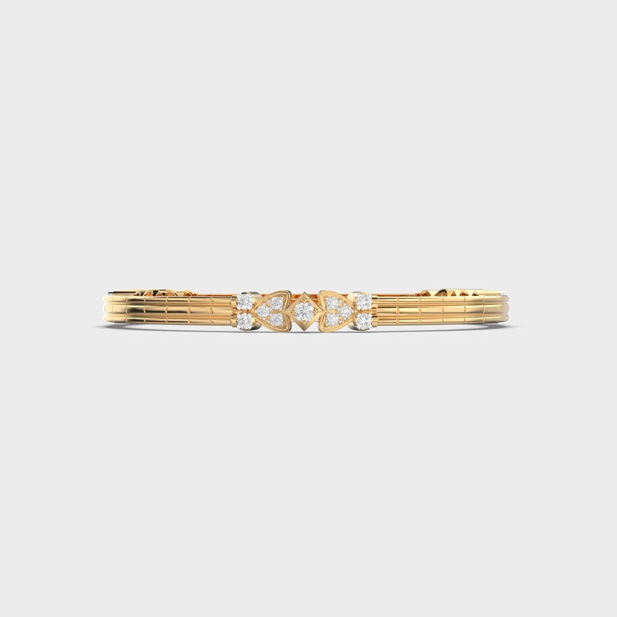 Sleek Silhouette Diamond Bangle