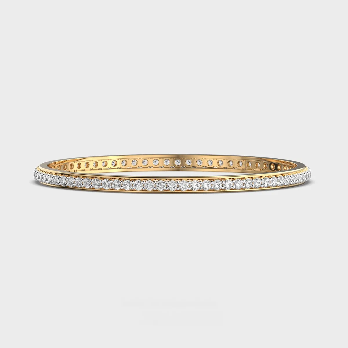 Vivere Circle Round Cut Diamond Bangle
