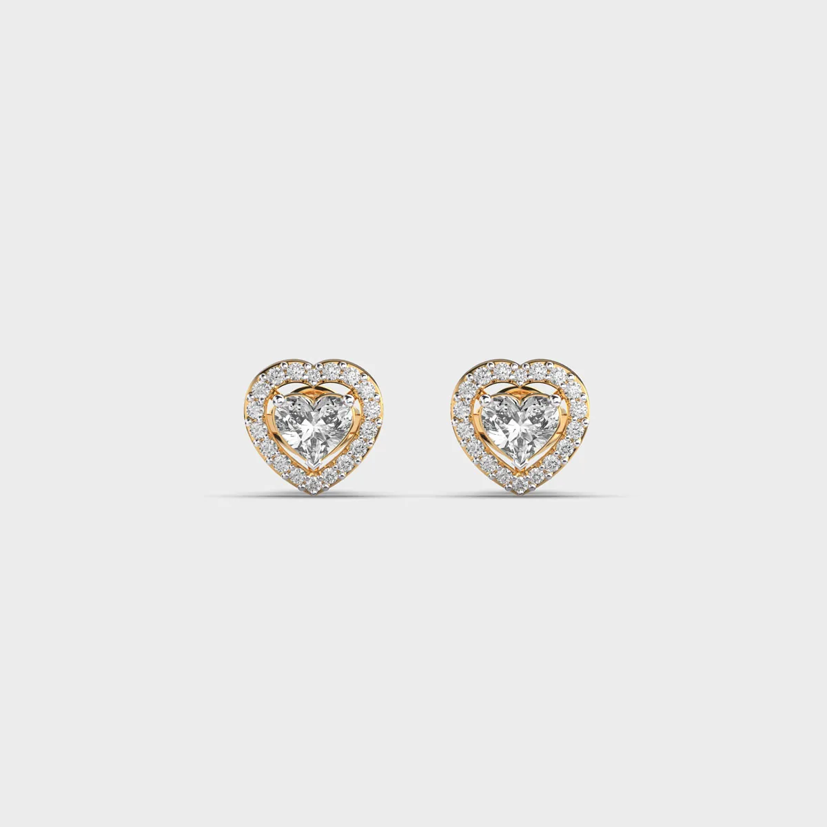 50 Cent Heart And Halo Studs