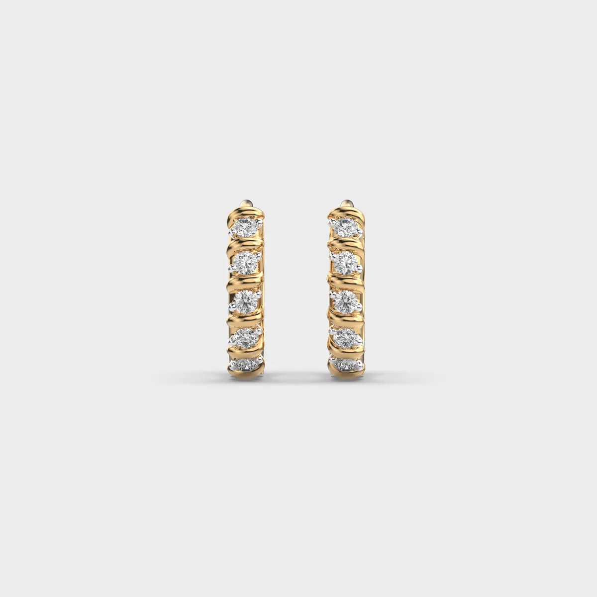 Beaming Isabetta Vittoria Diamond Hoops