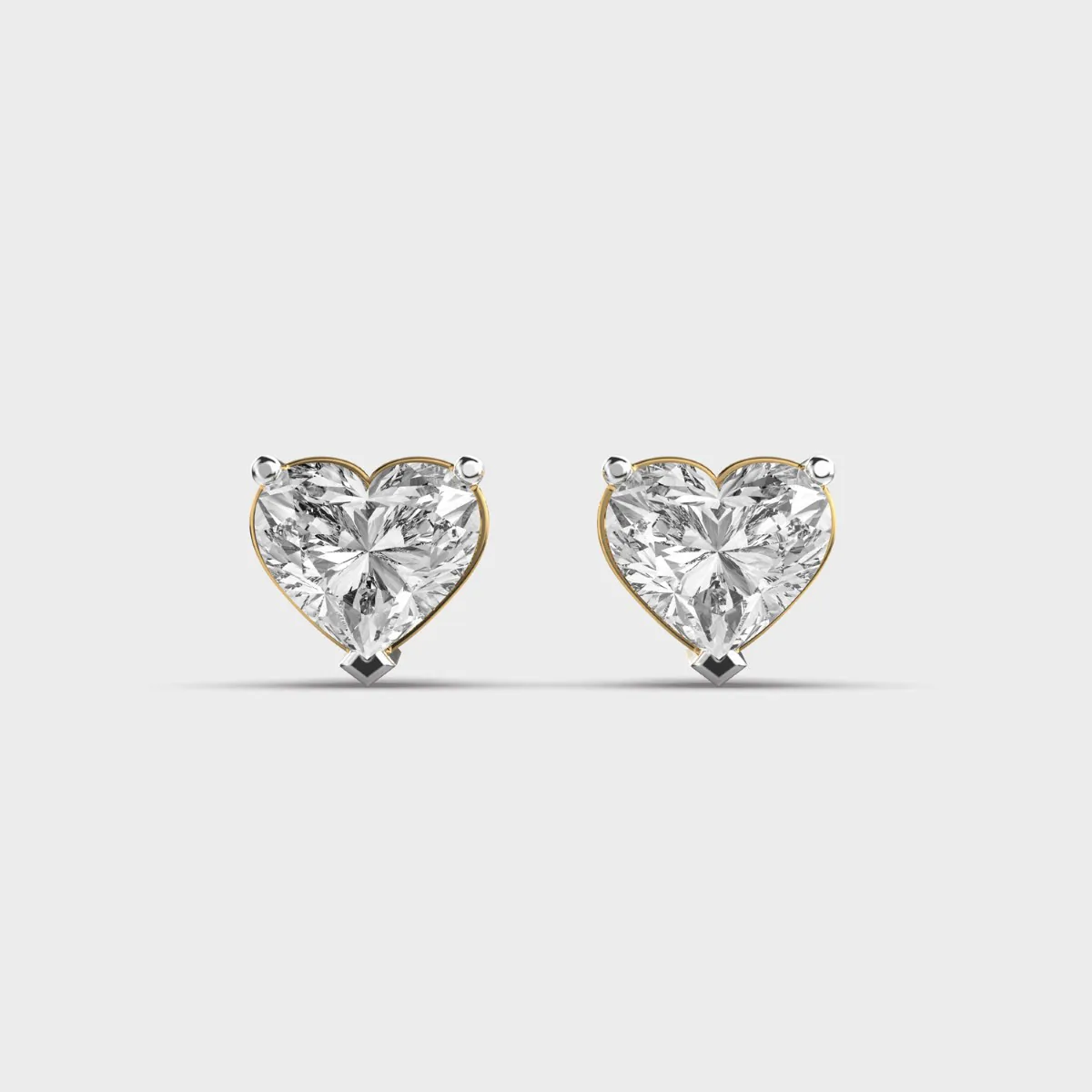 Classic Dainty Sweetheart Diamond Studs