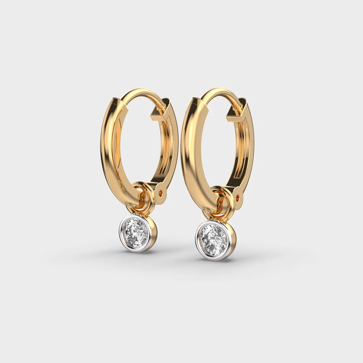 Classic Diamond Drop Earrings – alternate view