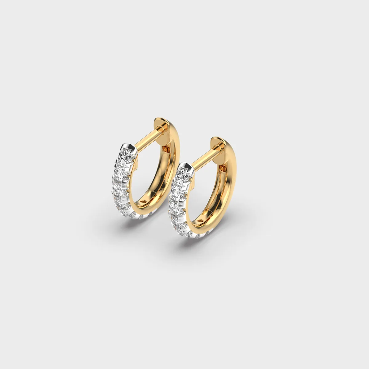 Delightful Diva Diamond Ear Hoops – alternate view