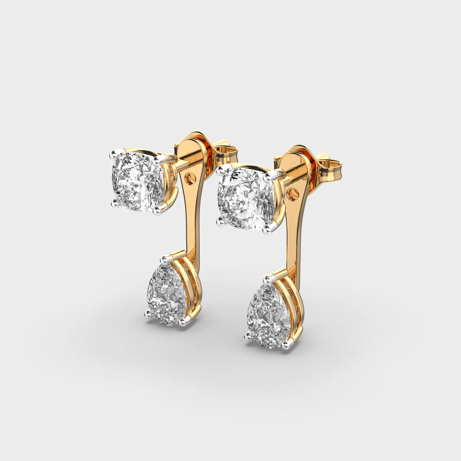 Divine Droplets Diamond Earrings – alternate view