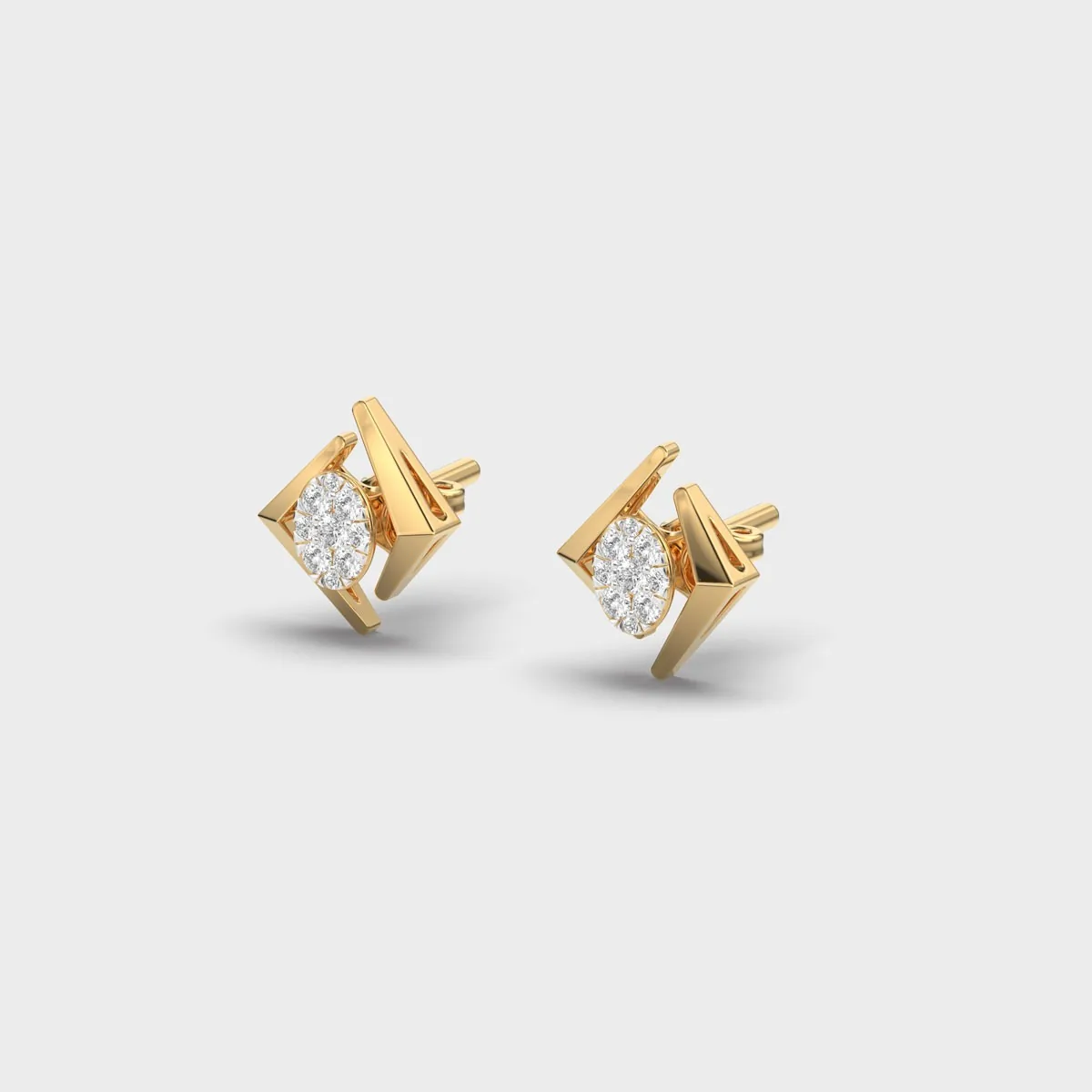 Estelle Diamond Ear Studs – alternate view