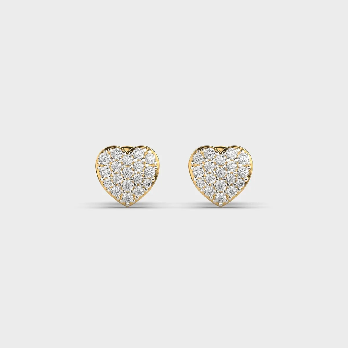 Infinite Hearts Diamond Ear Studs