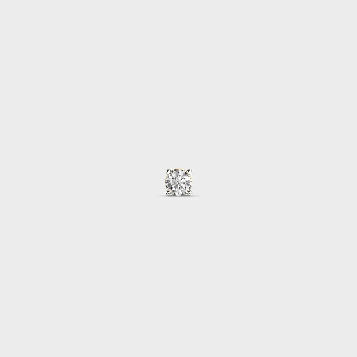Maverick Round Diamond Ear Stud