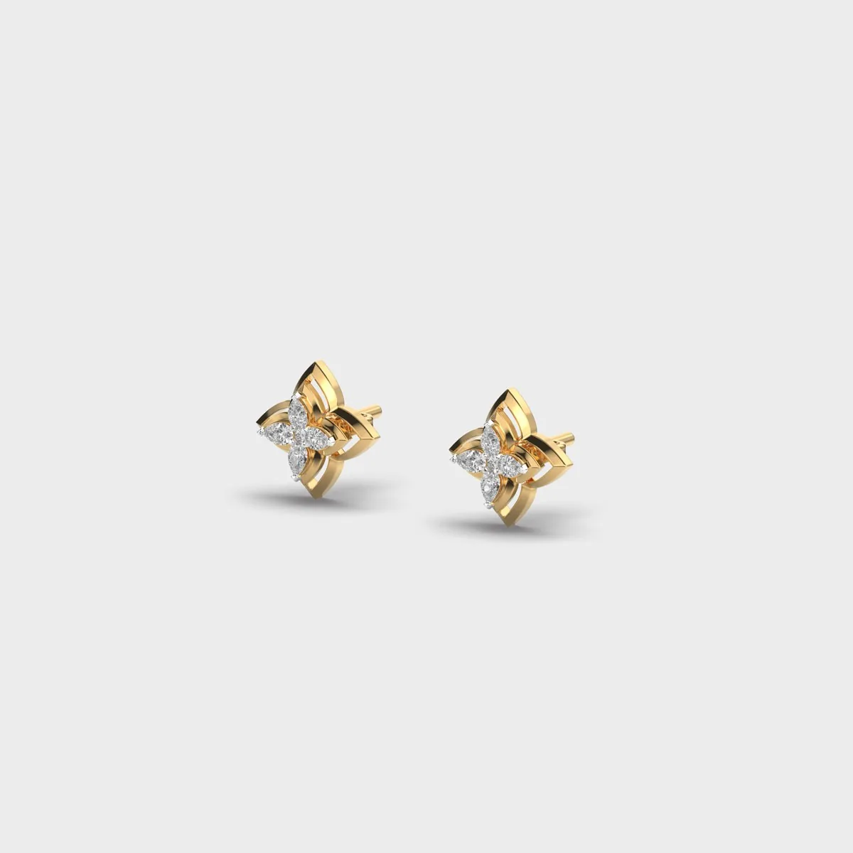 Mini Orion Diamond Ear Studs – alternate view