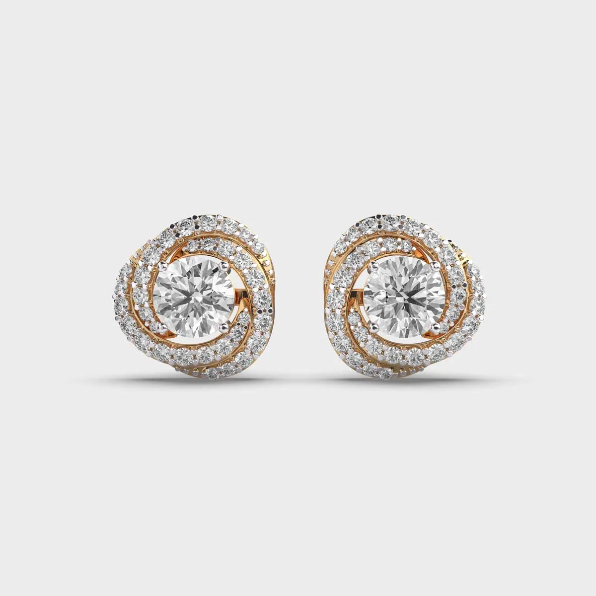 Orb From The Galaxy Diamond Earstuds