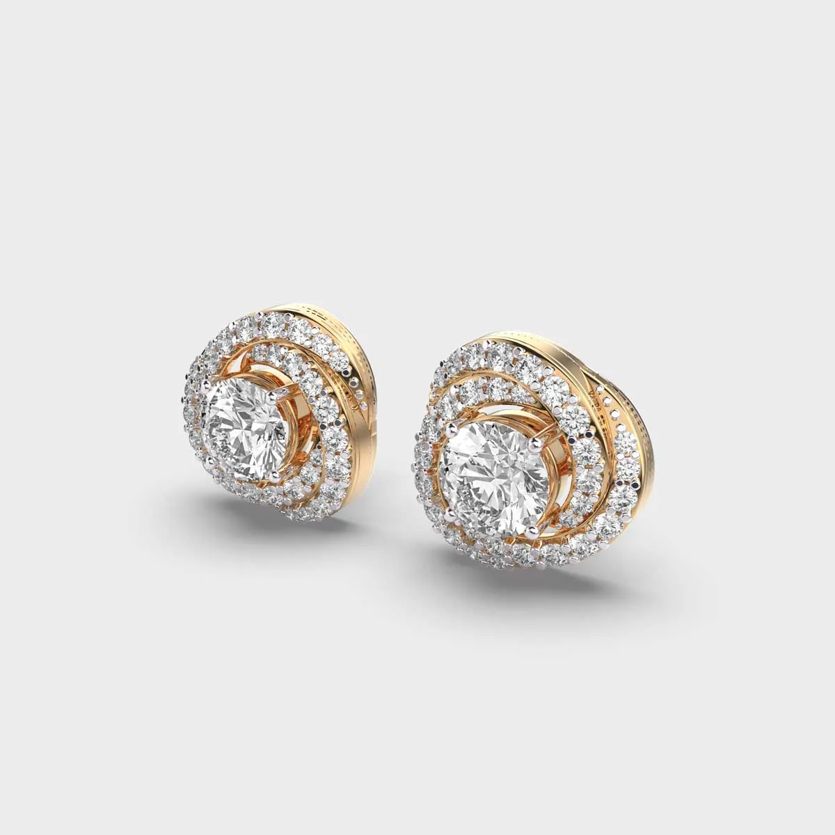 Orb From The Galaxy Diamond Earstuds – alternate view