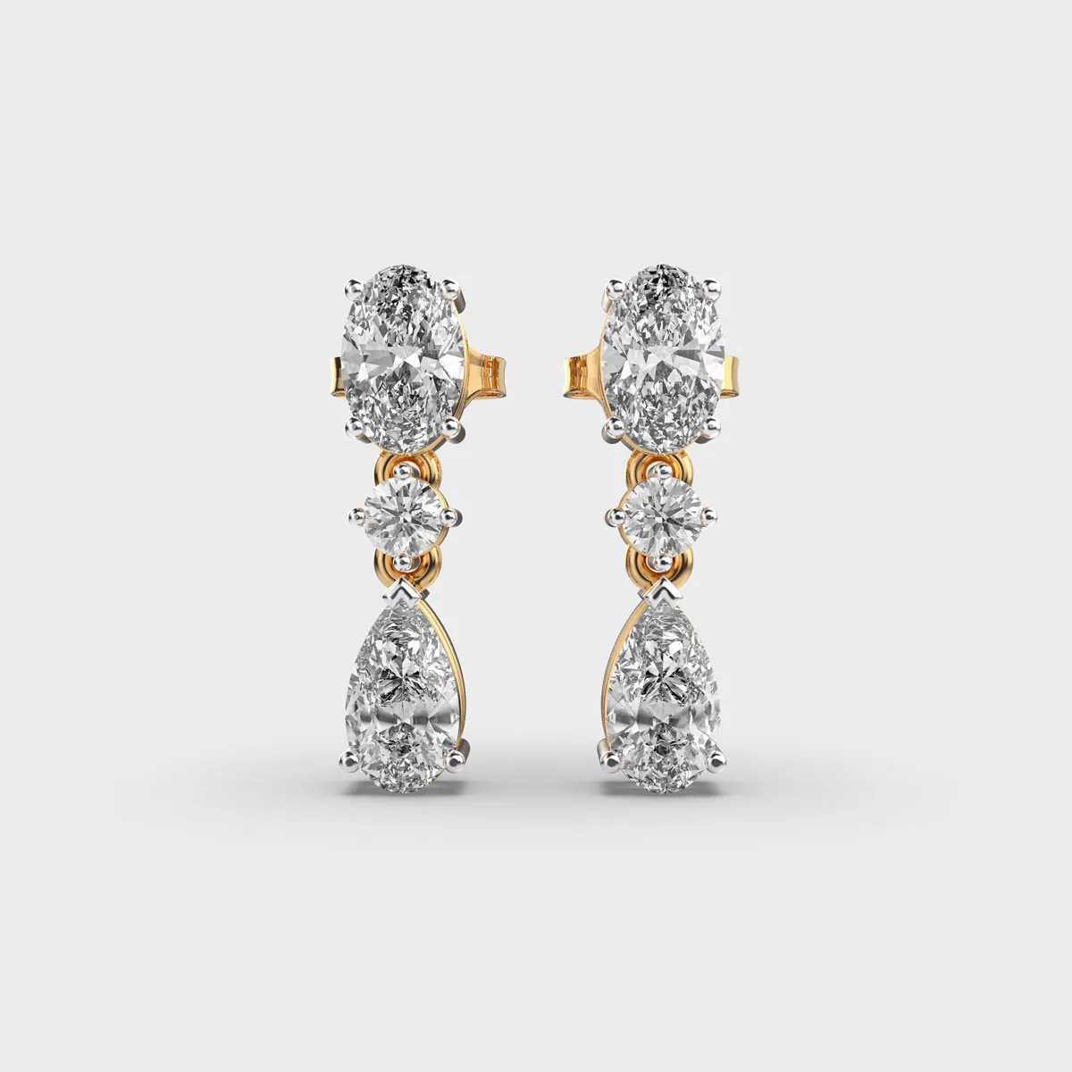 Pear Perfect Diamond Danglers