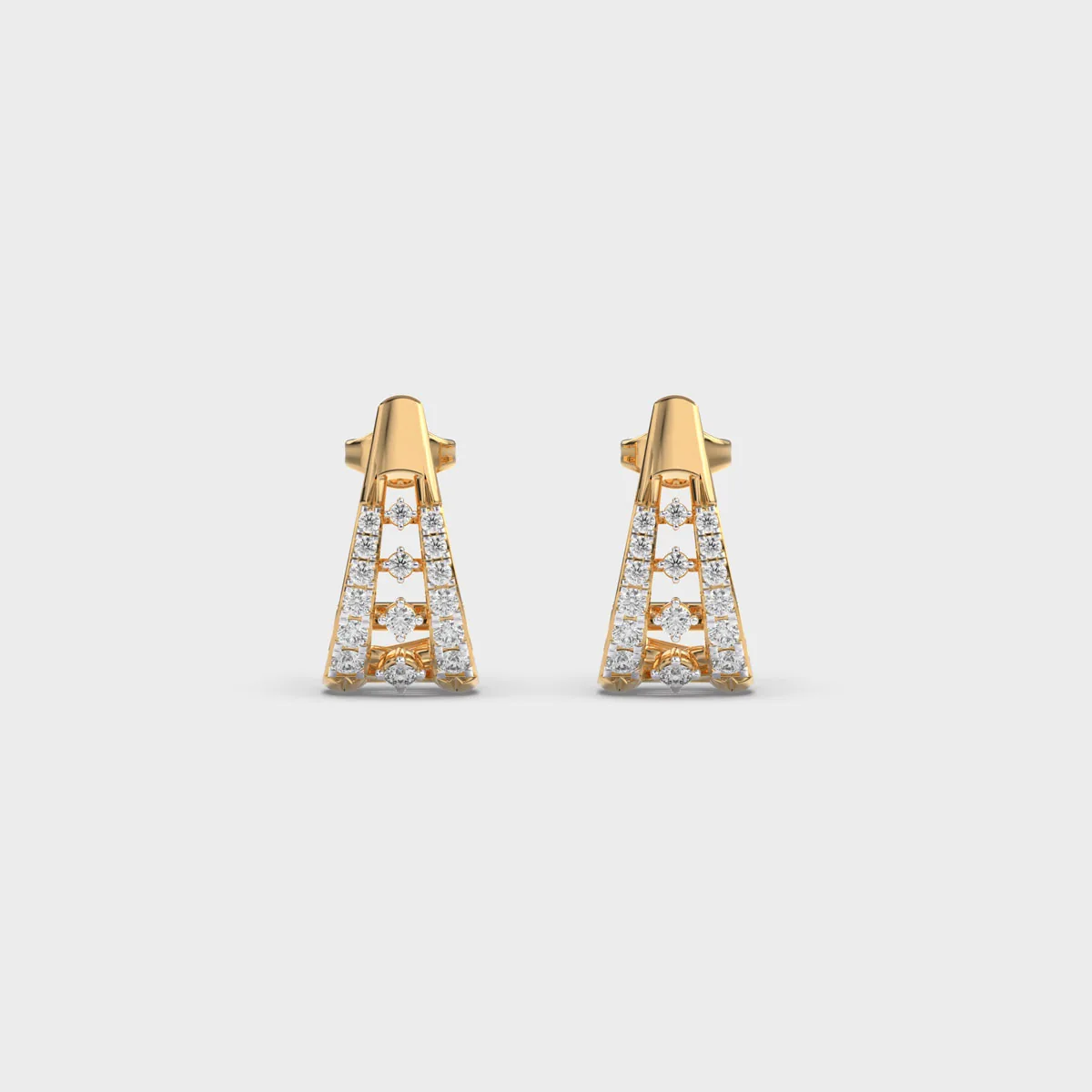 Temple Love Diamond Encrusted Earstuds