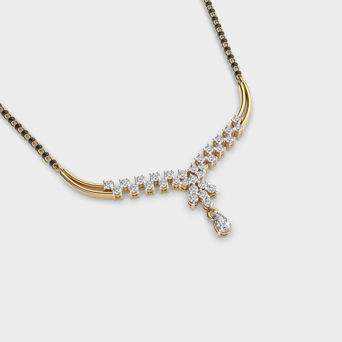 Auspicious Aura Diamond Mangalsutra – alternate view