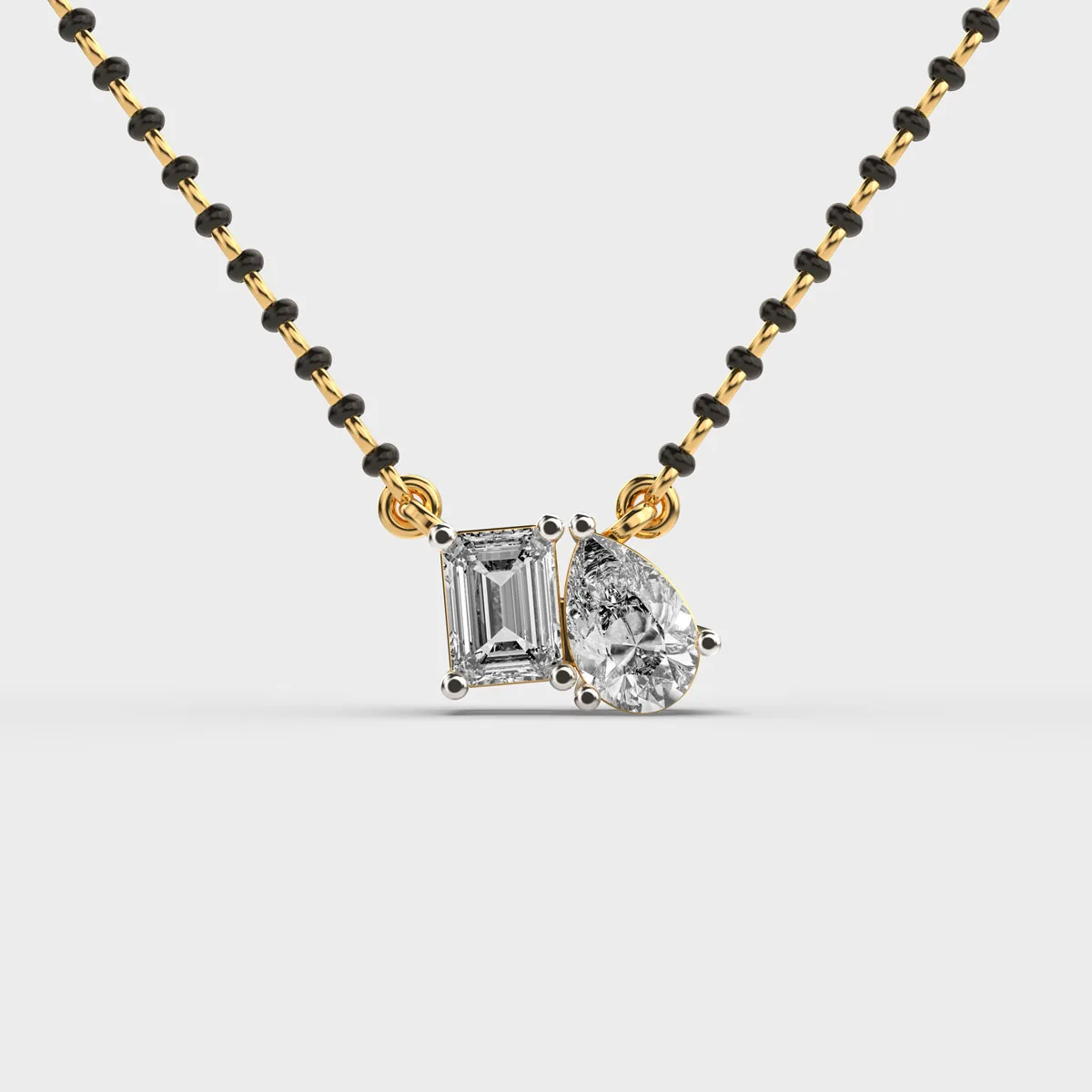 Axisglow Geometric Diamond Mangalsutra