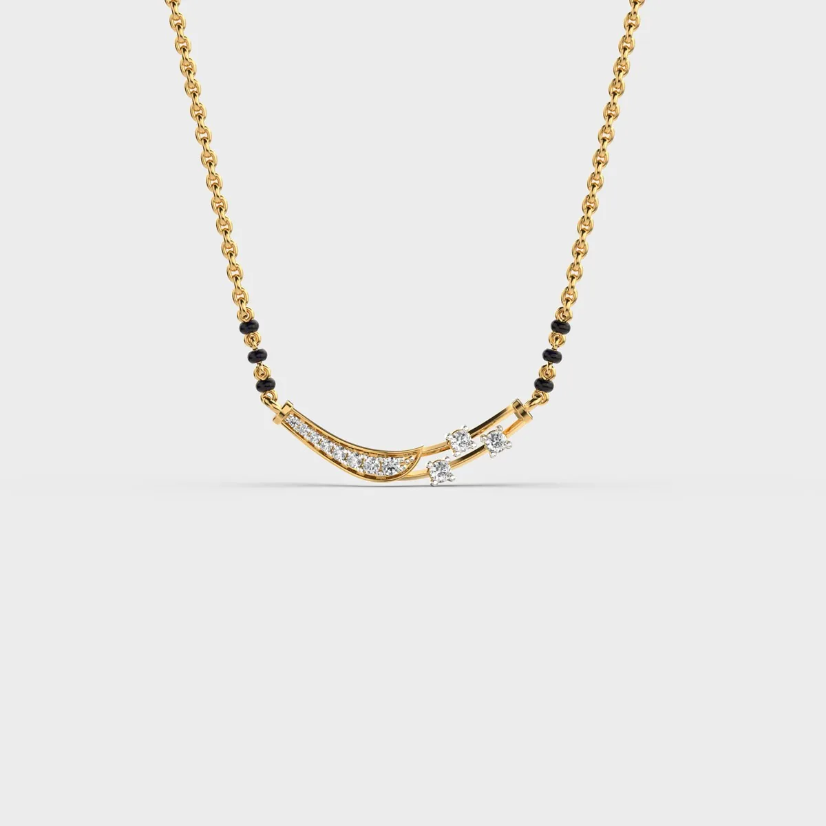 Drifting Stars Diamond Mangalsutra
