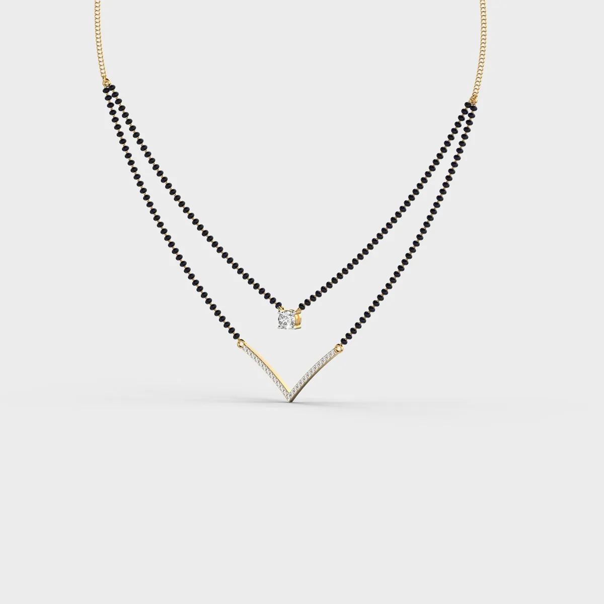 Forever Bond Diamond Mangalsutra – alternate view