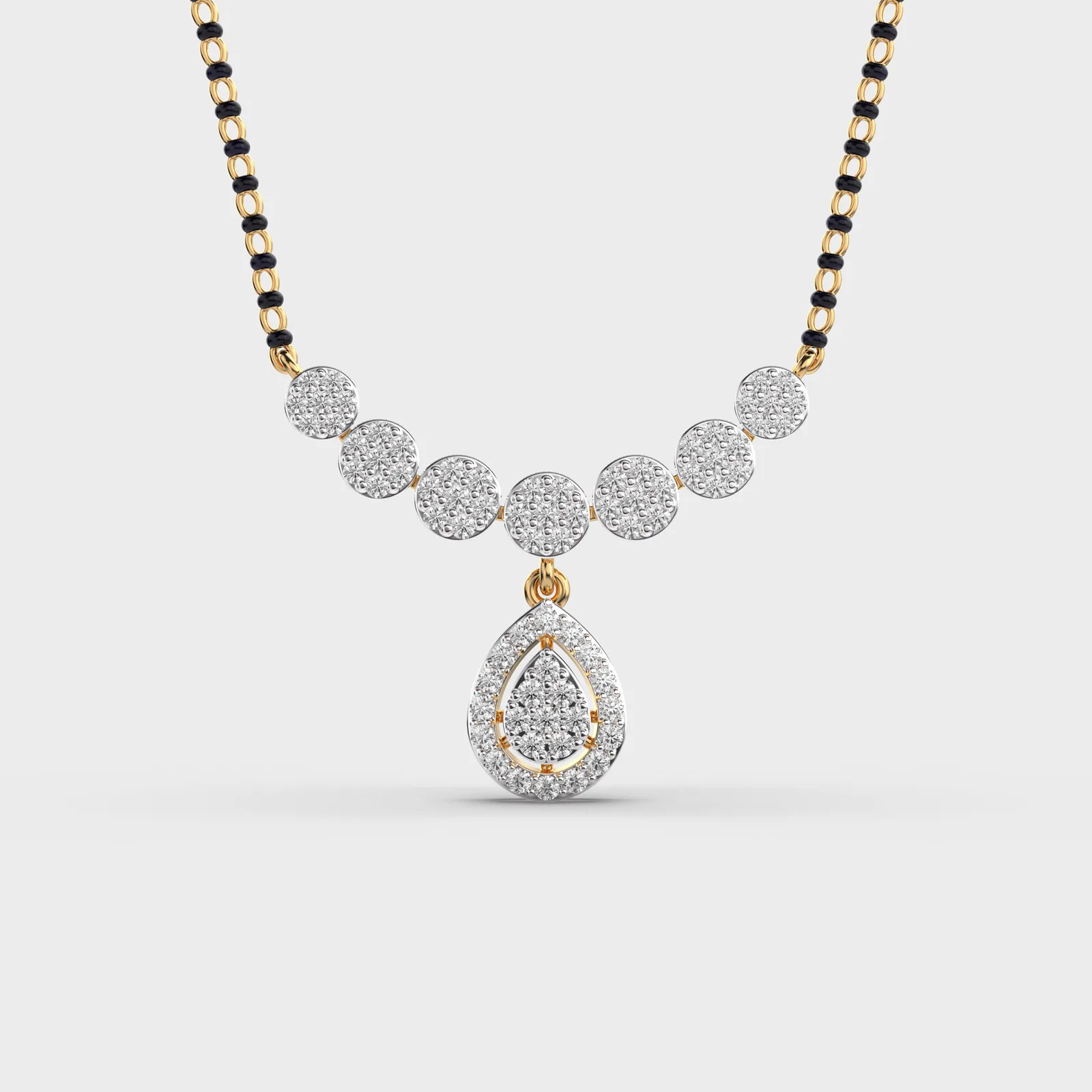 Graceful Drop Diamond Mangalsutra