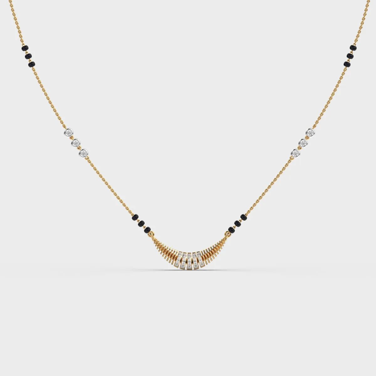 Love On A Boat Diamond Mangalsutra Necklace