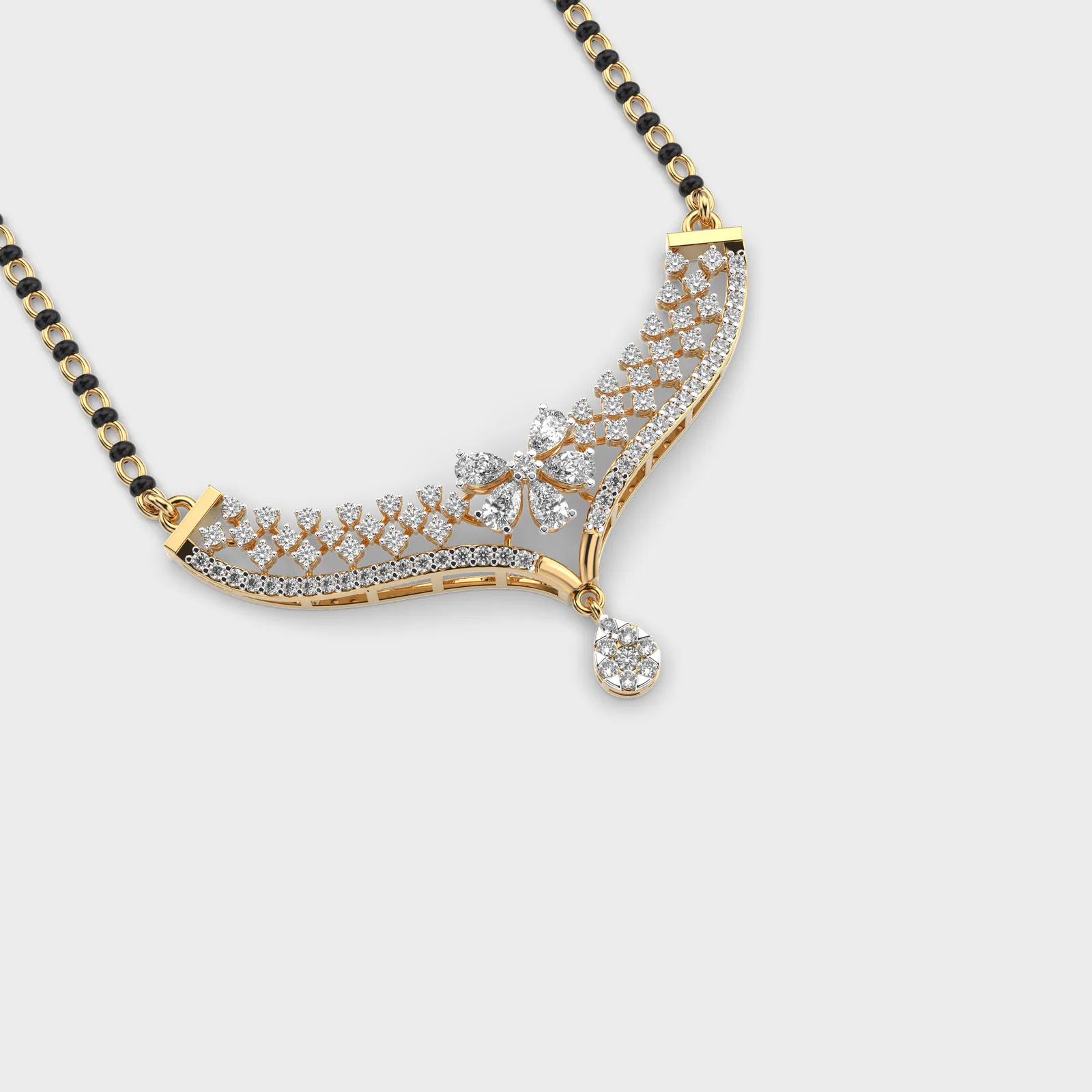 Majestic Empress Diamond Mangalsutra – alternate view
