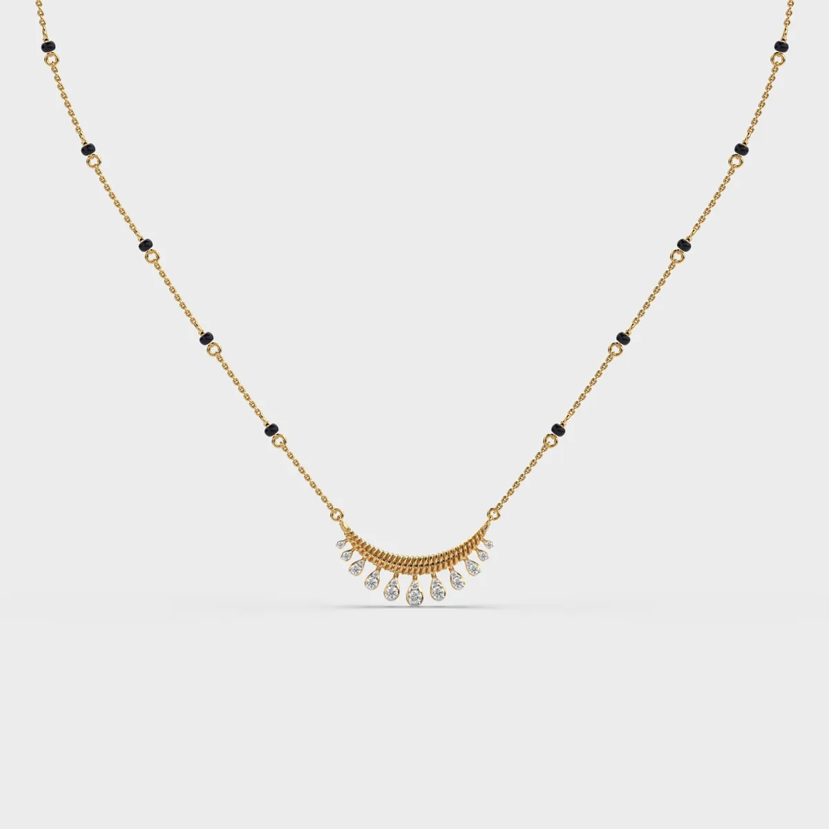 Minimal Charming Diamond Mangalsutra