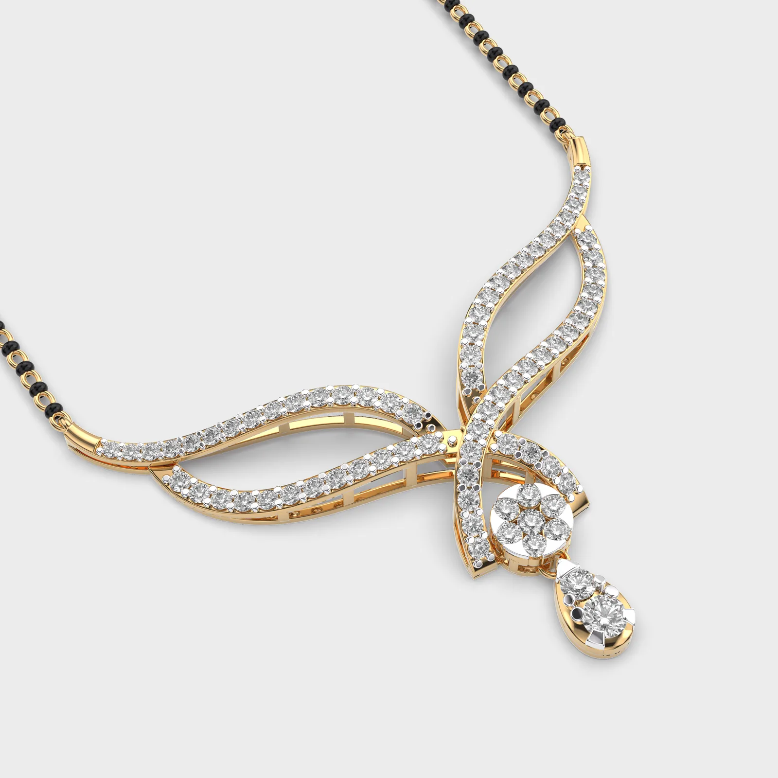 Modern Bride Diamond Mangalsutra – alternate view