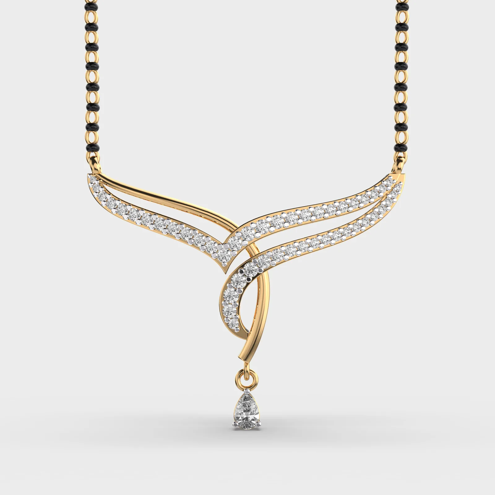 Noorline Diamond Mangalsutra Pendant