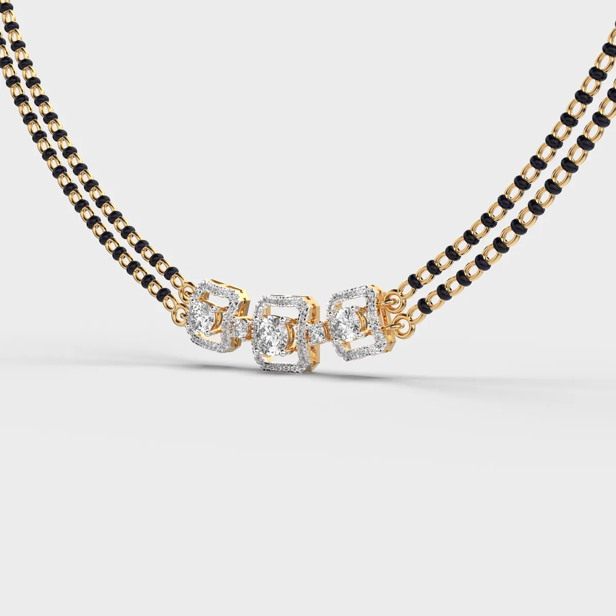 Octa Glow Diamond Mangalsutra – alternate view