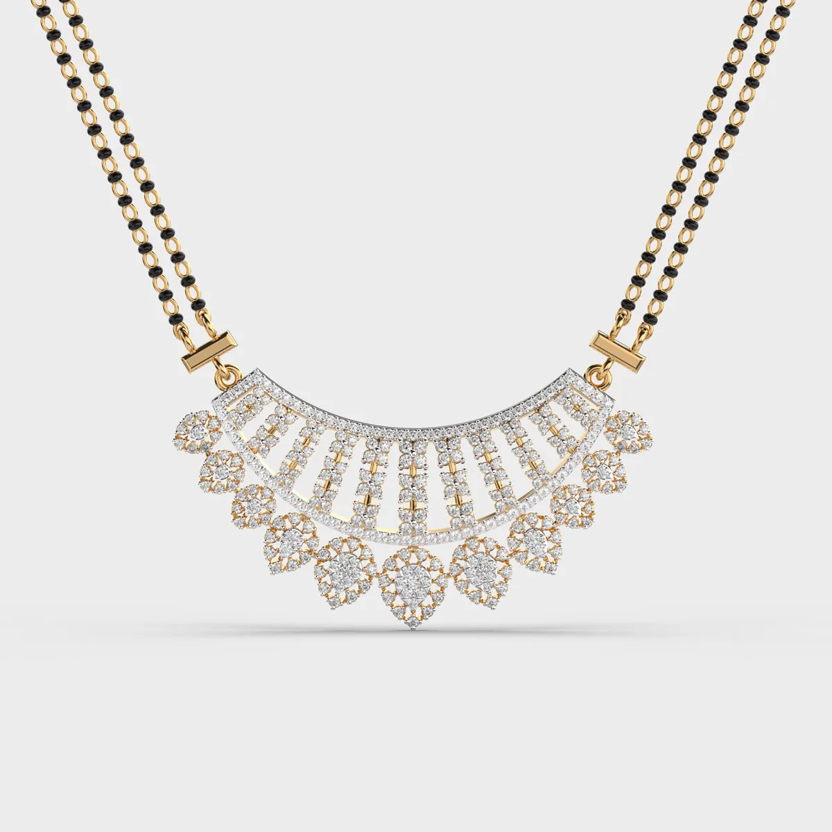 Regal Queen Round Diamond Mangalsutra
