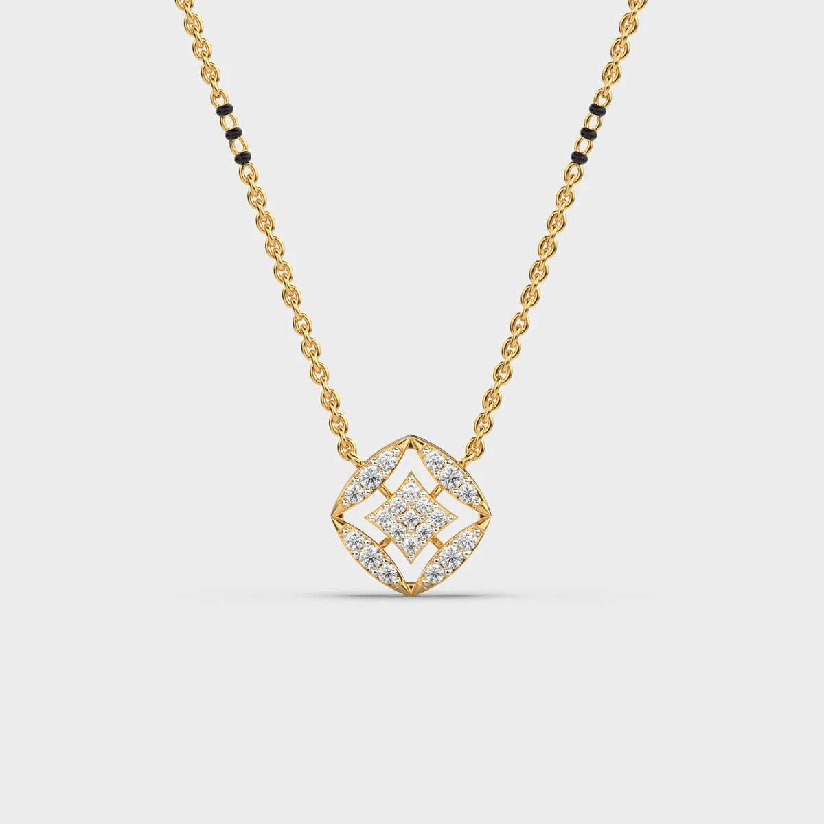 Star Lattice Diamond Mangalsutra