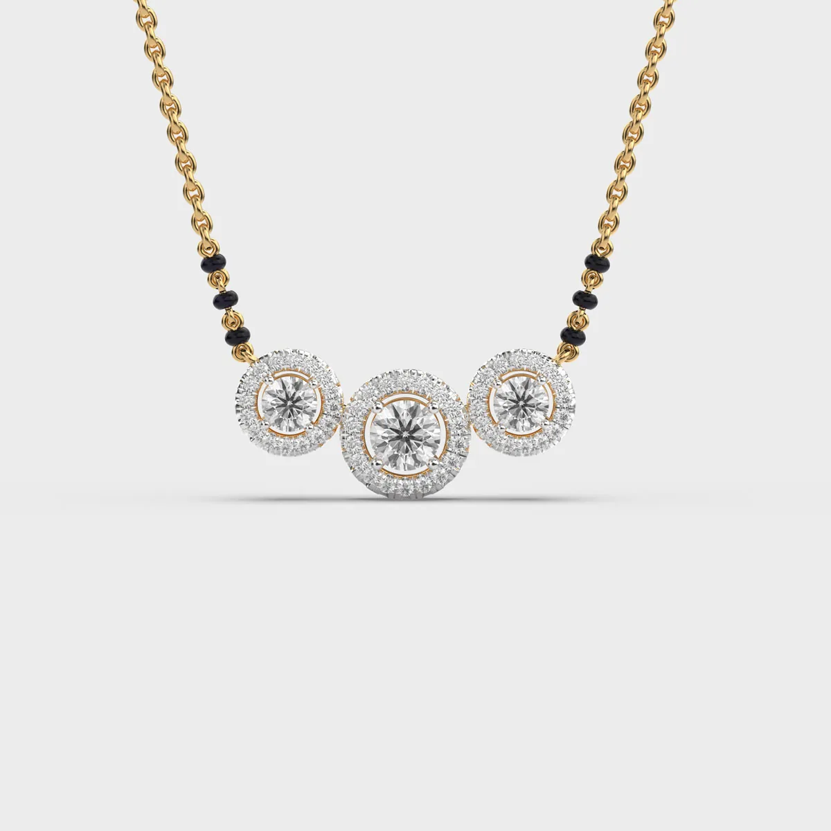 Three Musketeers Diamond Mangalsutra