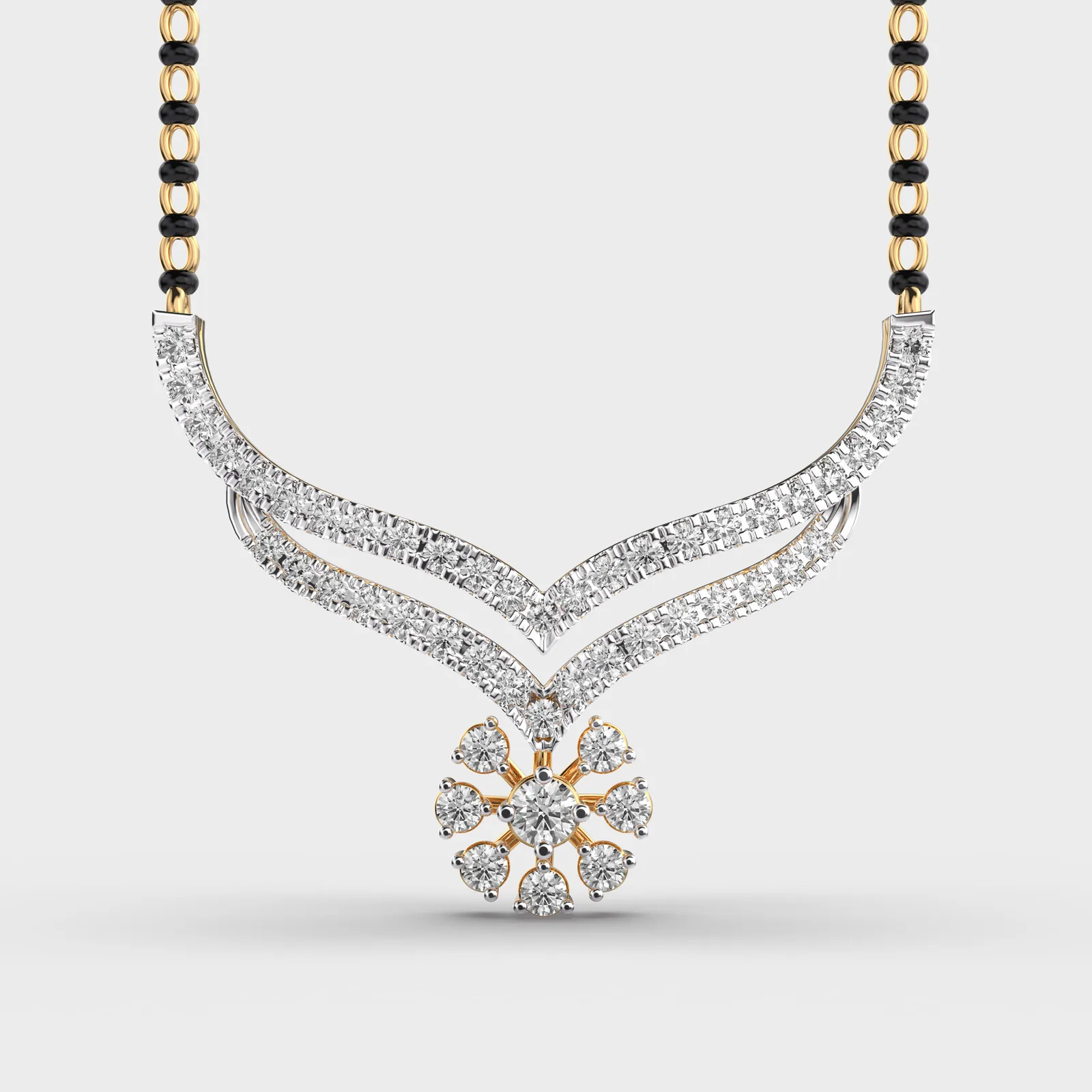 Traditional Sparkle Diamond Mangalsutra
