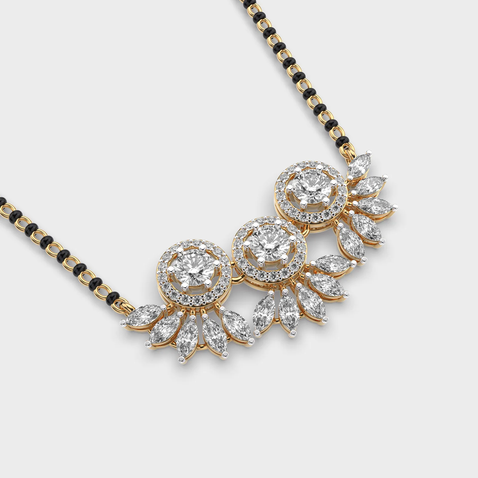 Triad Glory Diamond Mangalsutra – alternate view