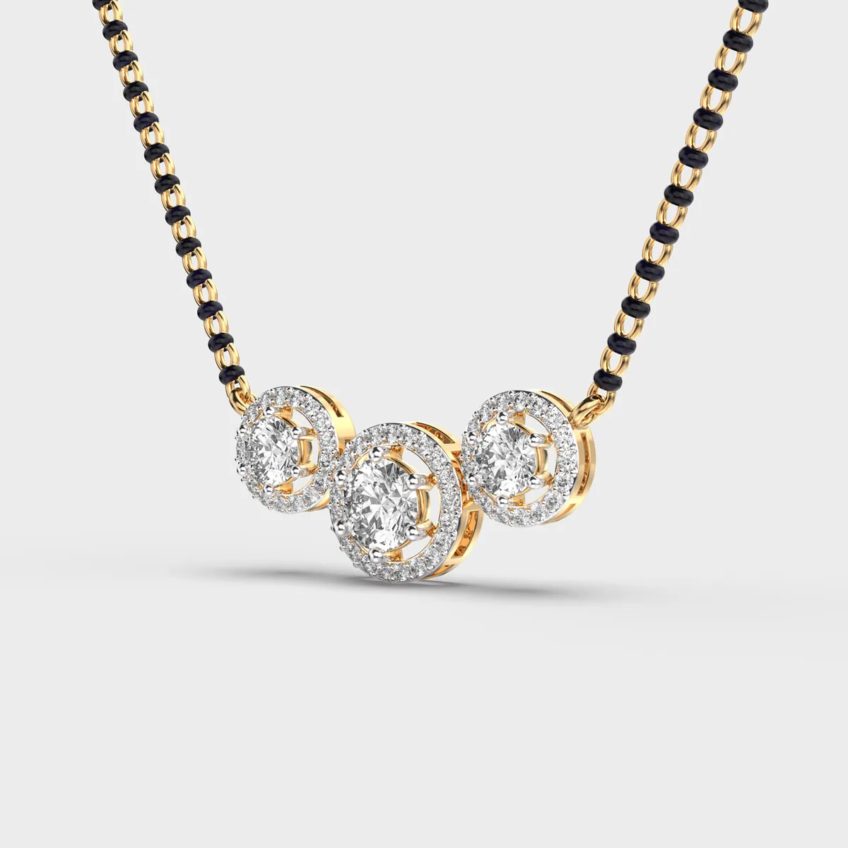 Trinity Bond Diamond Mangalsutra – alternate view