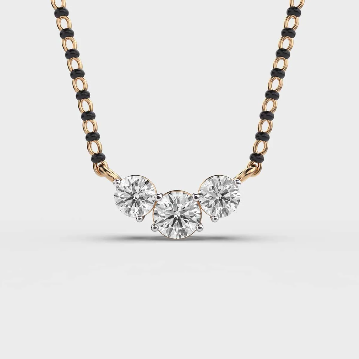 Twilight Tres Solitaire Diamond Mangalsutra